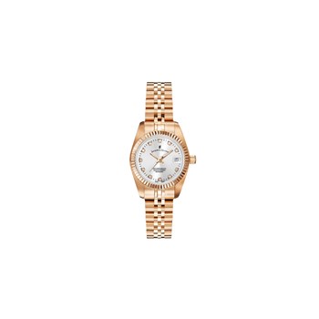 Inspiration 26mm - Montre femme - Boîtier rond en acier inoxydable - Cadran blanc