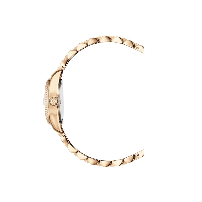 Inspiration 26mm - Montre femme - Boîtier rond en acier inoxydable - Cadran blanc - vue 2