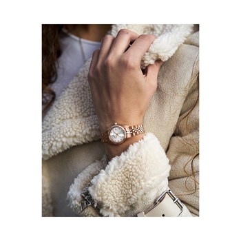Inspiration 26mm - Montre femme - Boîtier rond en acier inoxydable - Cadran blanc