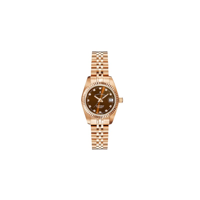 Inspiration 26mm - Montre femme - Boîtier rond en acier inoxydable - Cadran noir