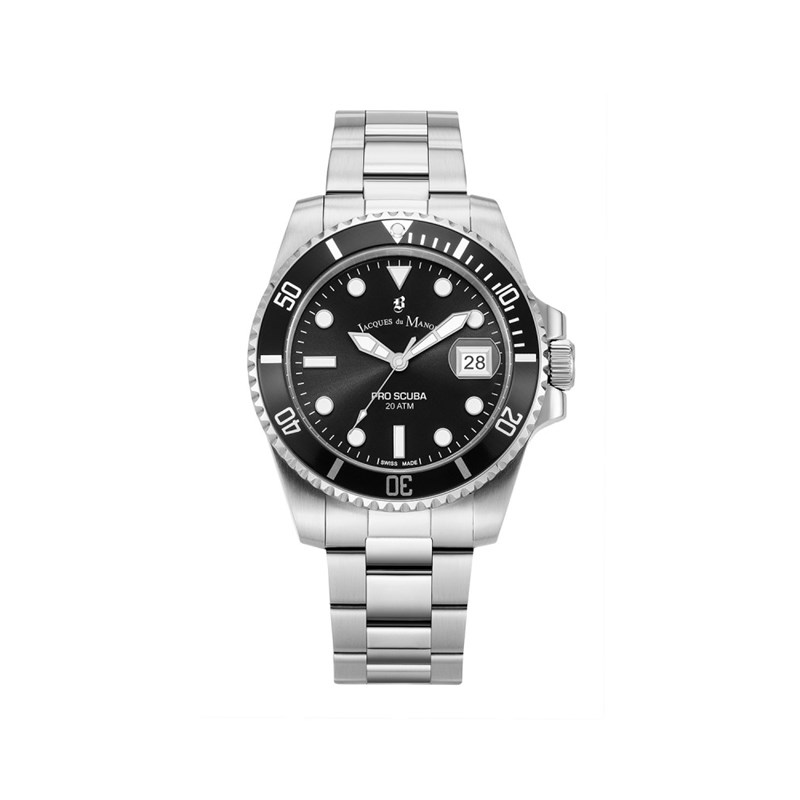 Pro Scuba 43 - Montre homme - Boitier en acier inoxydable - Cadran noir