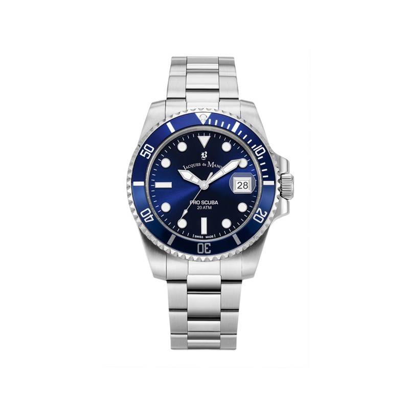 Pro Scuba 43 - Montre homme - Boitier en acier inoxydable - Cadran bleu