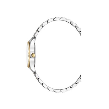 INSPIRATION PRIME - Montre femme - Bracelet argenté doré - Cadran blanc