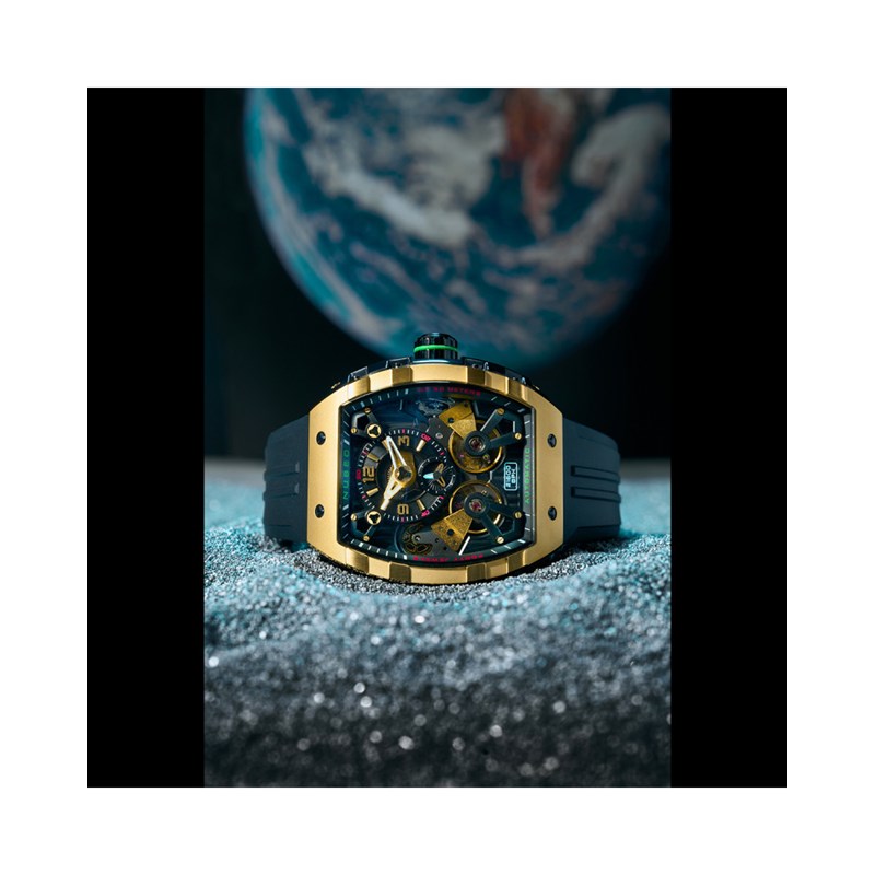 MAGELLAN DOUBLE BARREL AUTOMATIC - Bracelet noir - vue 2