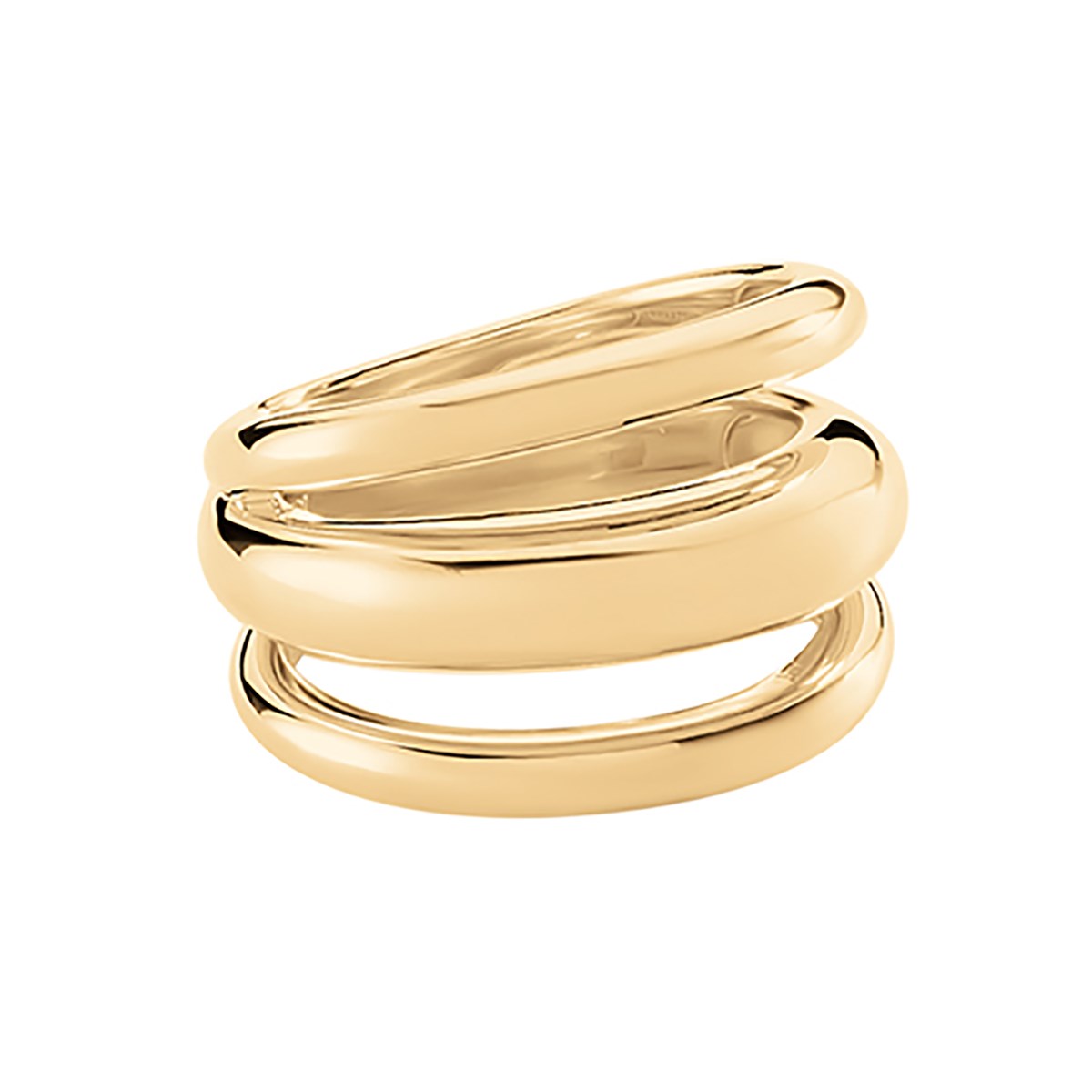 Bague Agatha Trijonc dorée - vue 4