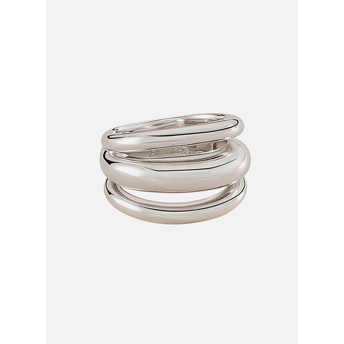 Bague Agatha Trijonc argent rhodié - vue 3