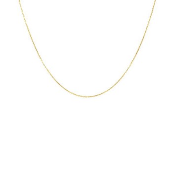 Collier Chaine Or 18 Carats 750/000 Jaune Forçat Diamantée - Femme ou Enfant