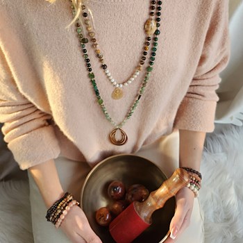 Collier pierres naturelles Patcha femme