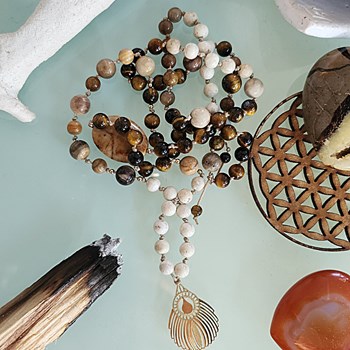 Collier pierres naturelles Patcha femme