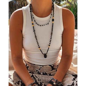 Collier pierres naturelles Justesse femme