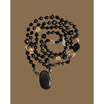 Collier pierres naturelles Justesse femme