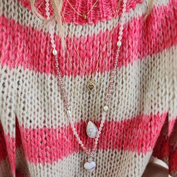 Collier pierres naturelles Love femme
