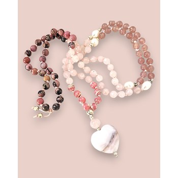 Collier pierres naturelles Love femme