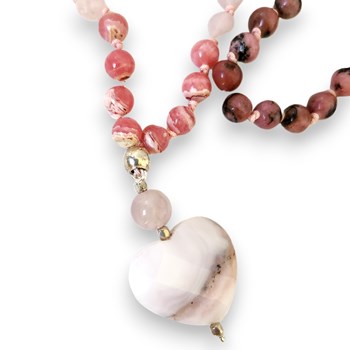 Collier pierres naturelles Love femme