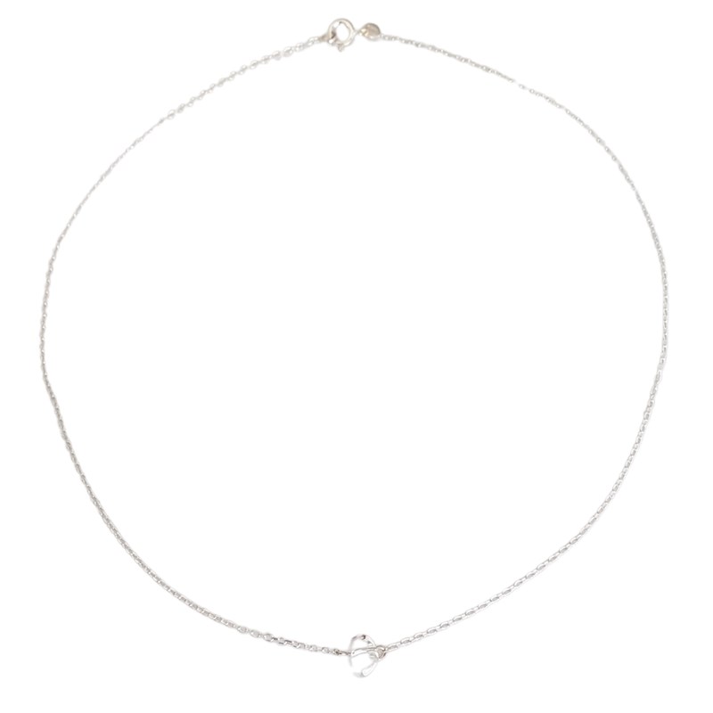 Collier caillou Cristal de roche femme Argent - vue 4
