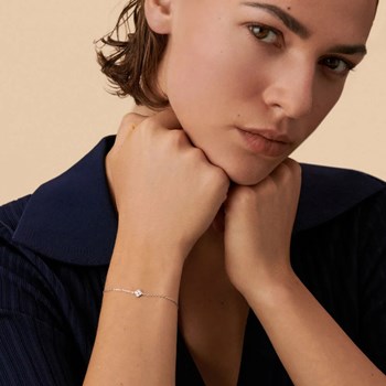 Bracelet Agatha Beloved argent fleur