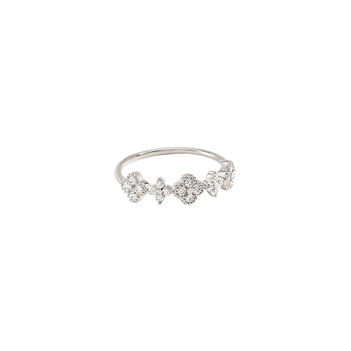 Bague Agatha Beloved argent fleurs_x000D_
T54