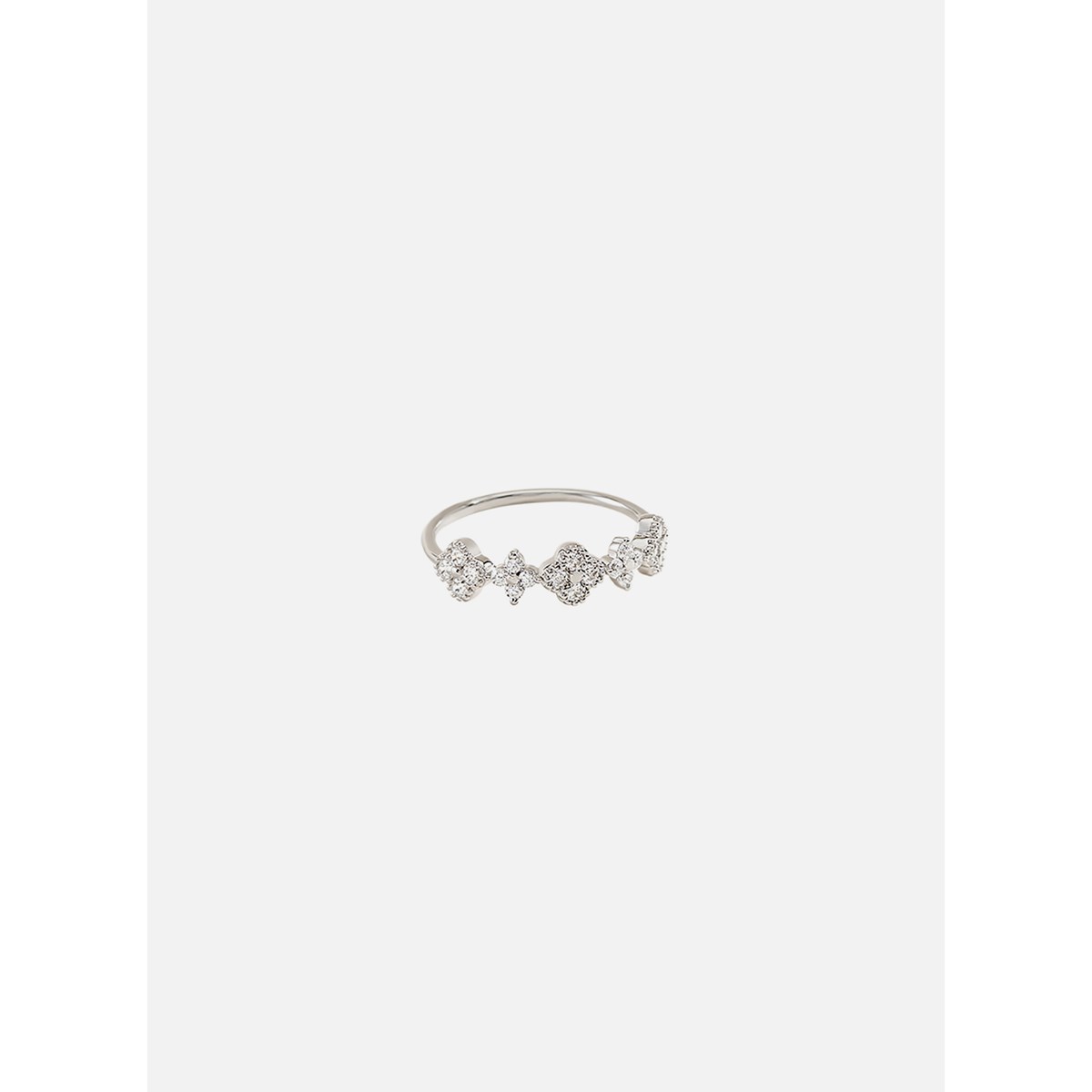 Bague Agatha Beloved argent fleurs_x000D_
T54 - vue 3
