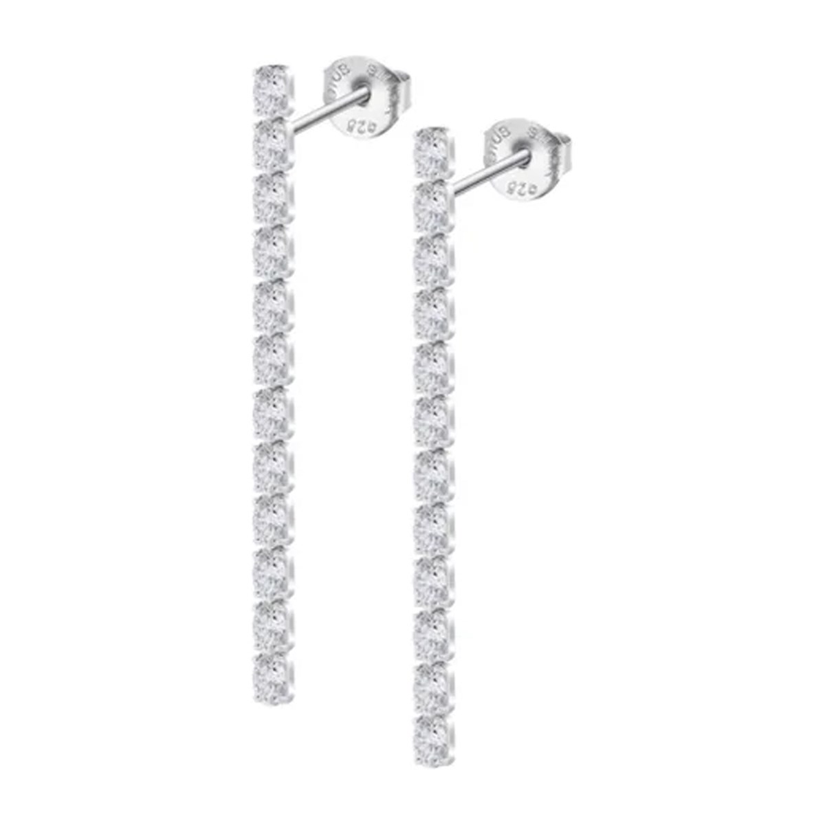 Boucles d'oreilles Lotus Silver pendantes oxydes