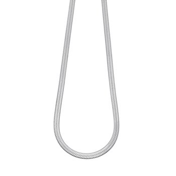 Collier Lotus Style Maille Miroir acier