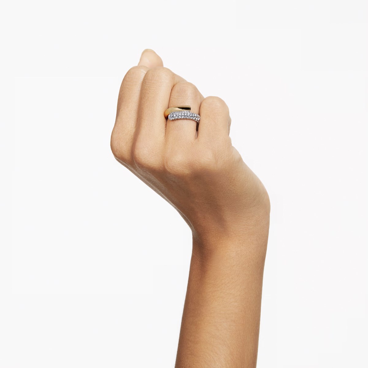 Bague Swarovski Dextera dorée T58 - vue 2