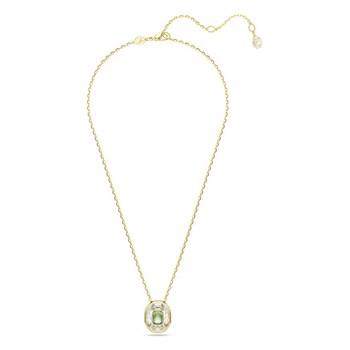 Collier Swarovski Chroma vert et doré