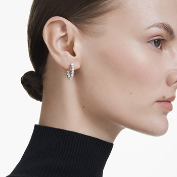 Boucles d'oreilles Swarovski Matrix cristal et perle