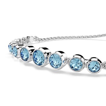 Bracelet Swarovski Imber argenté et bleu