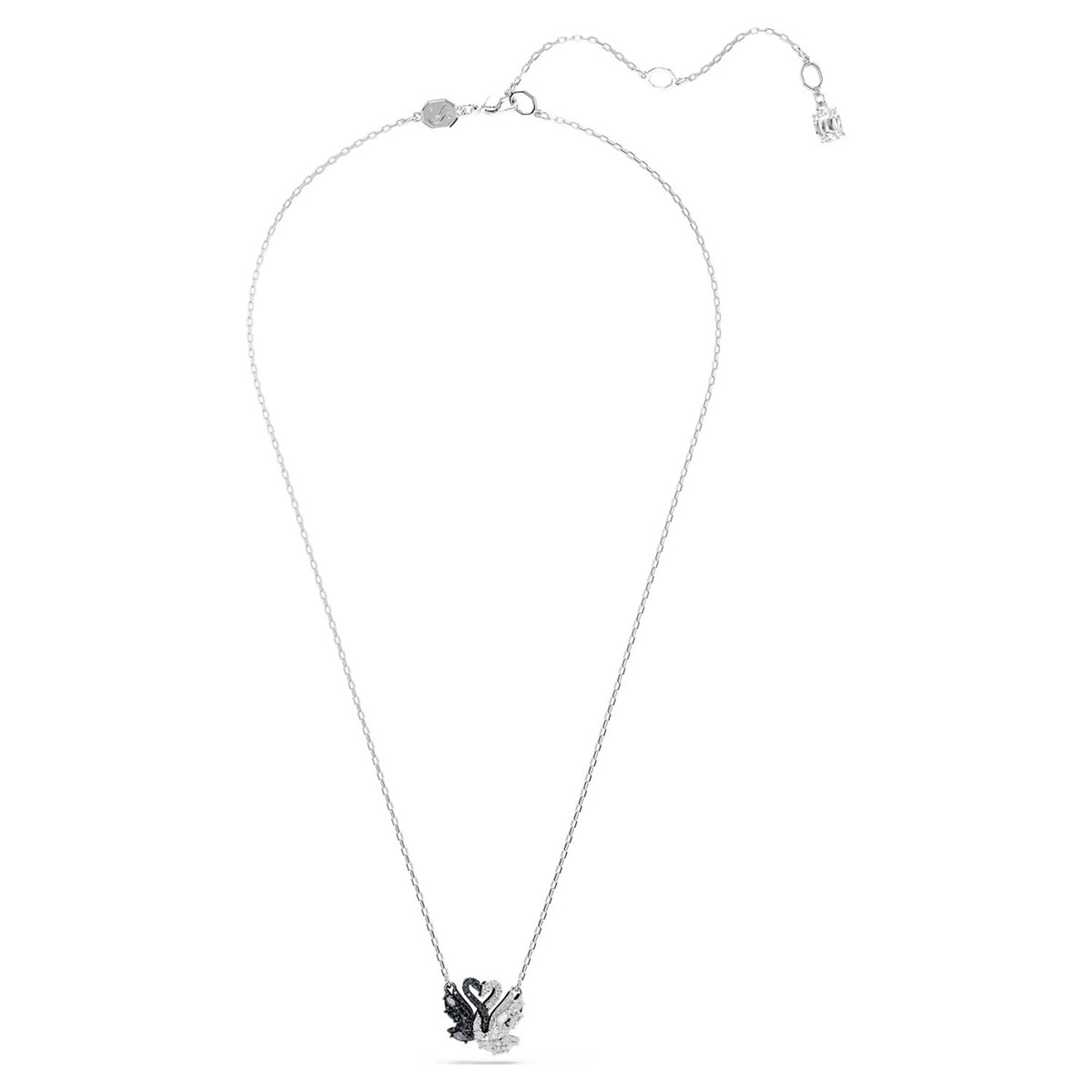Collier Swarovski Swan noir et blanc - vue 3