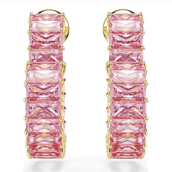 Boucles d'oreilles Swarovski Matrix Coeur
doré et rose
