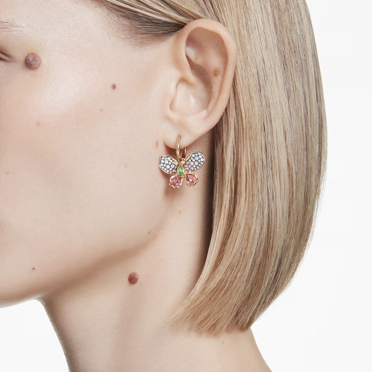 Boucles d'oreilles Swarovski Idyllia papillon - vue 2