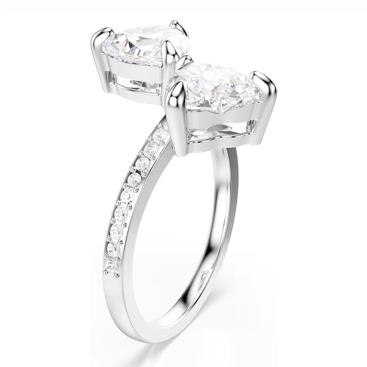 Bague Swarovski Mesmera argenté coeur_x000D_
T58 - vue 3