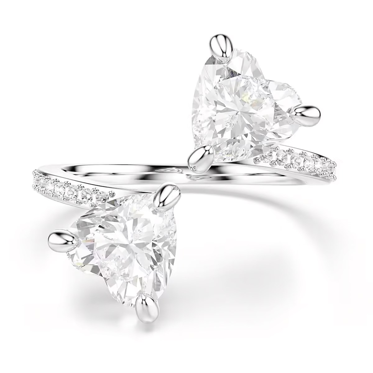 Bague Swarovski Mesmera argenté coeur_x000D_
T58 - vue 5
