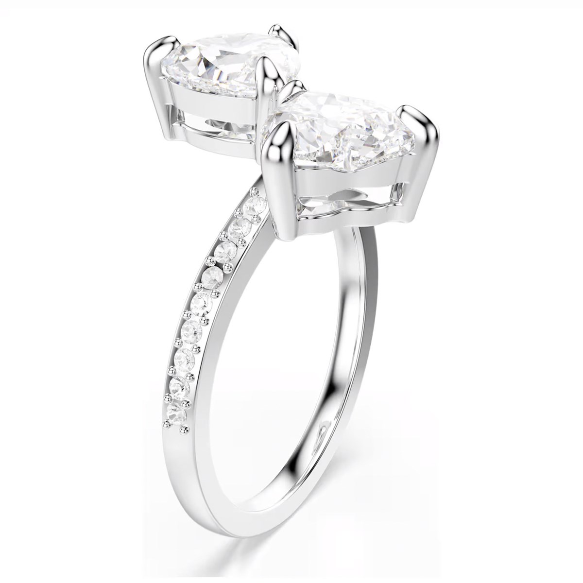 Bague Swarovski Mesmera argenté coeurs_x000D_
T55 - vue 3