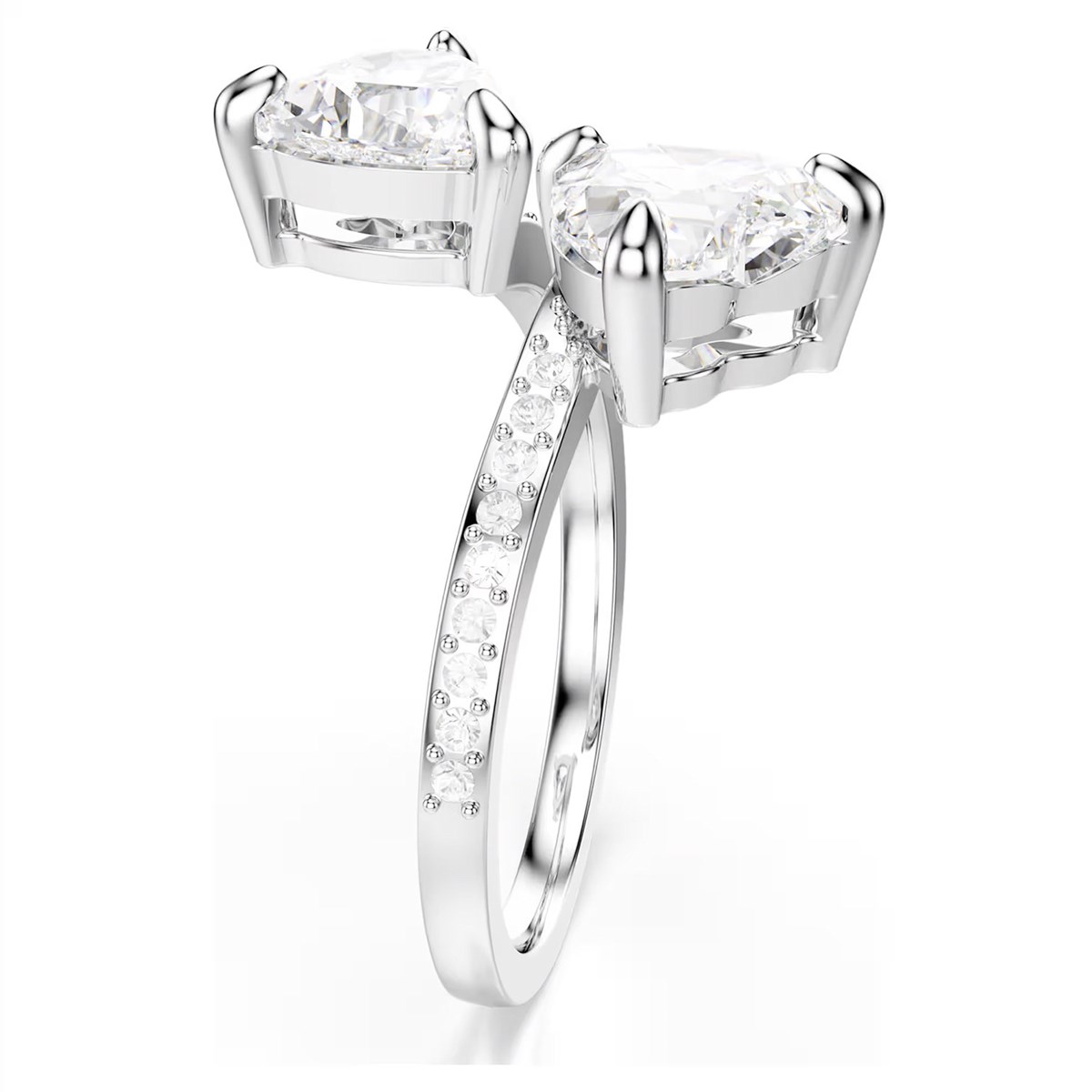 Bague Swarovski Mesmera argenté coeurs_x000D_
T55 - vue 4