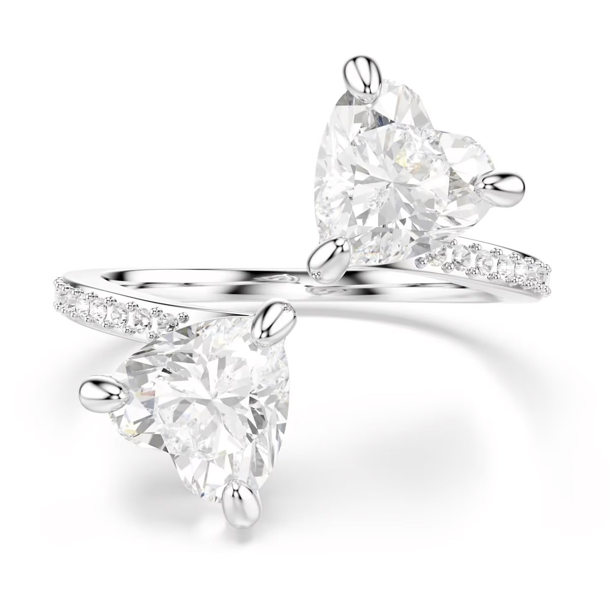 Bague Swarovski Mesmera argenté coeurs_x000D_
T55 - vue 5