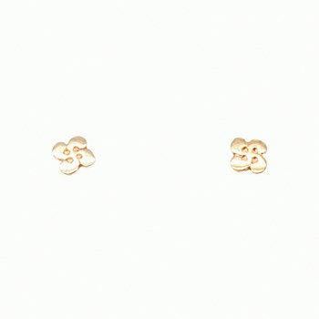 Boucles d'oreilles croix basque or 9 carats 6mm