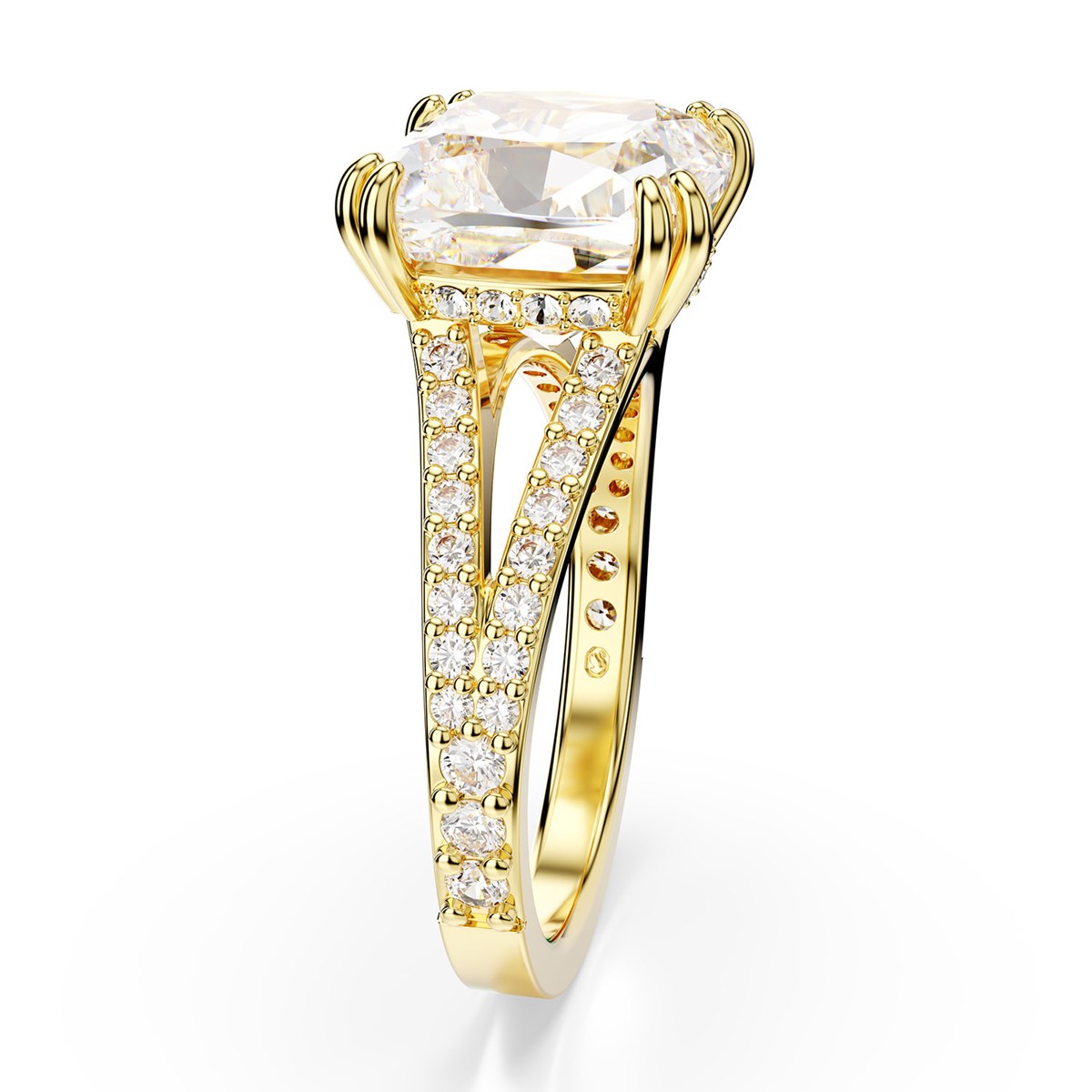 Bague cocktail Swarovski Stilla dorée 55 - vue 4