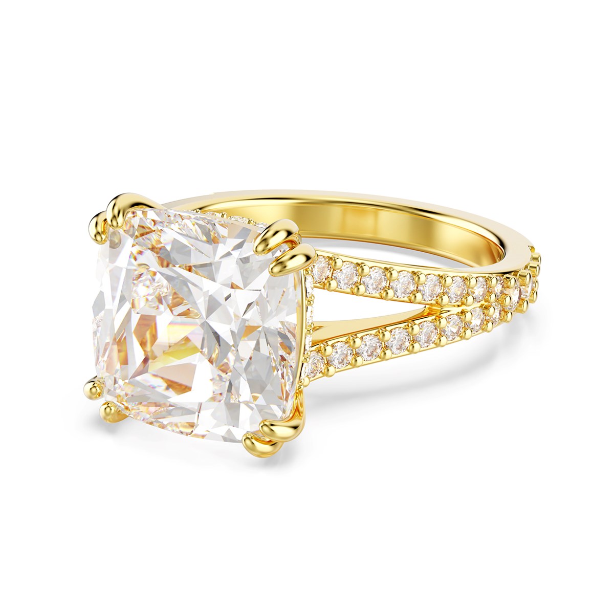 Bague cocktail Swarovski Stilla dorée 55 - vue 5