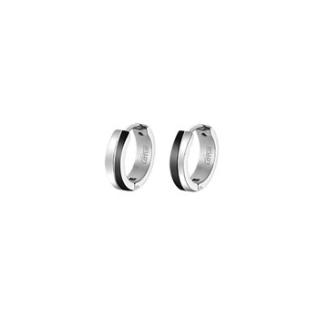 Boucles d'oreilles créoles homme Lotus Style
bicolore