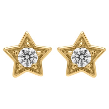 Boucles d'oreilles Brillaxis étoiles or oxydes