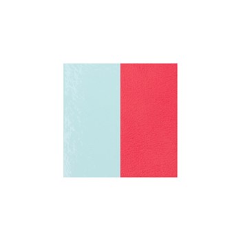 Cuir bracelet Les Georgettes Bleu/Grenadine 40mm