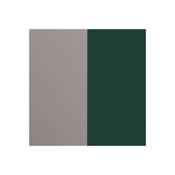 Cuir manchette Les Georgettes argent/vert fonce
40mm