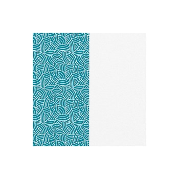 Cuir manchette Les Georgettes 40mm
sillons / blanc