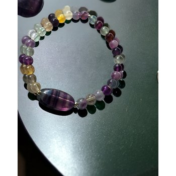 Bracelet Fluorite multicolore homme femme