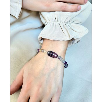 Bracelet Fluorite multicolore homme femme