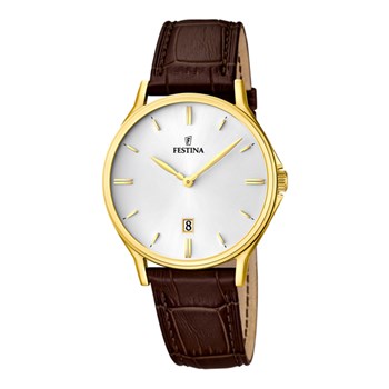 Montre Festina classique cuir marron