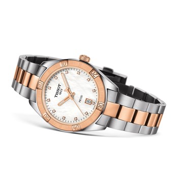 Montre femme Tissot PR100 Sport Chic diamants