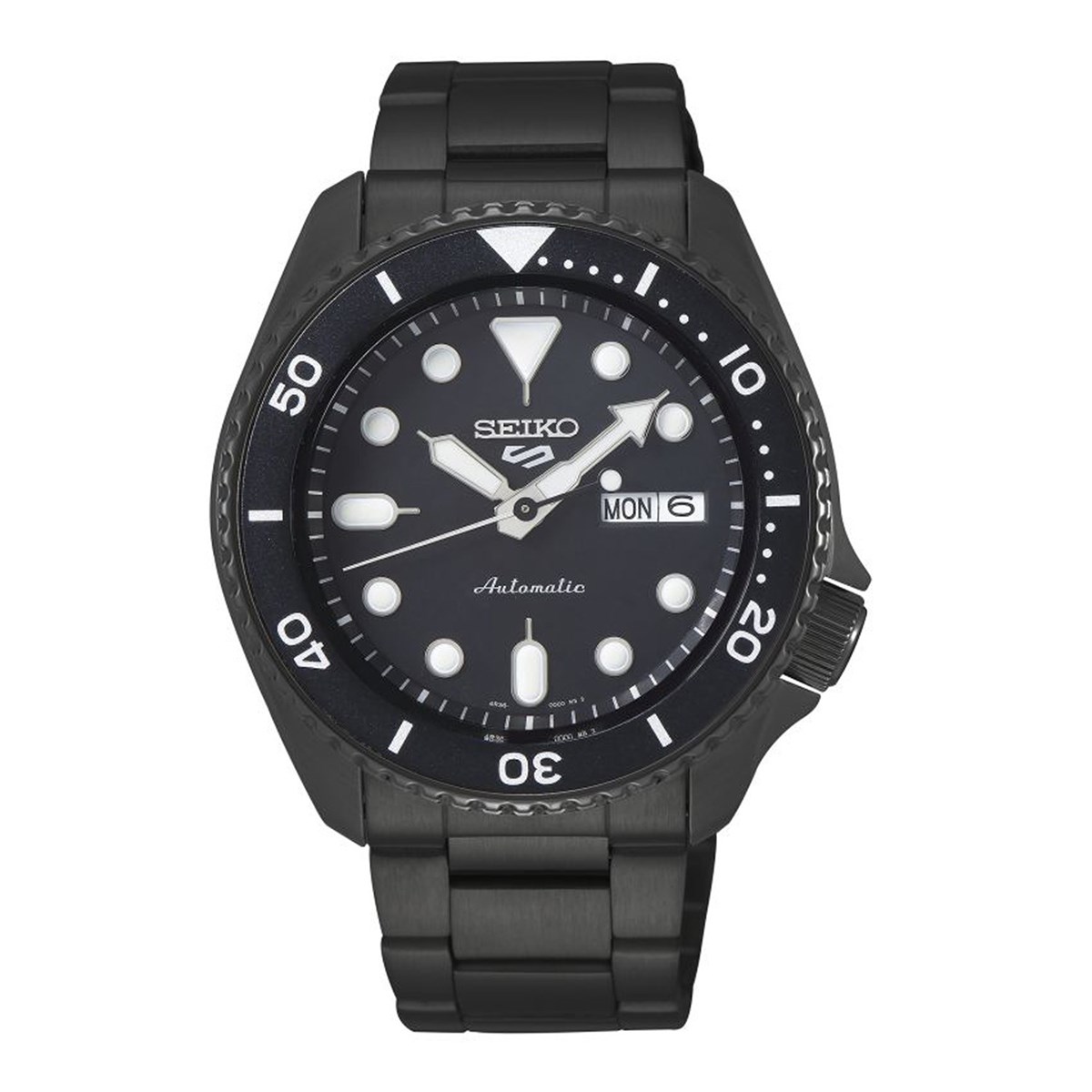 Montre Seiko 5 Sports automatique acier noir