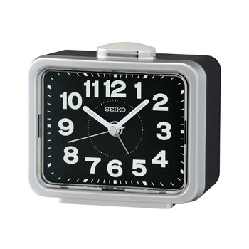 Réveil Seiko noir/argenté